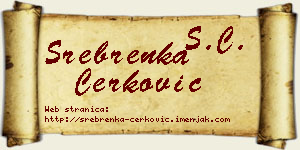 Srebrenka Čerković vizit kartica